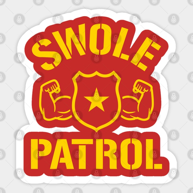 Swole Patrol Sticker by brogressproject